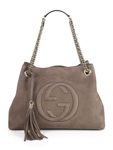 soho gucci bag grey|Gucci soho shoulder bag black.